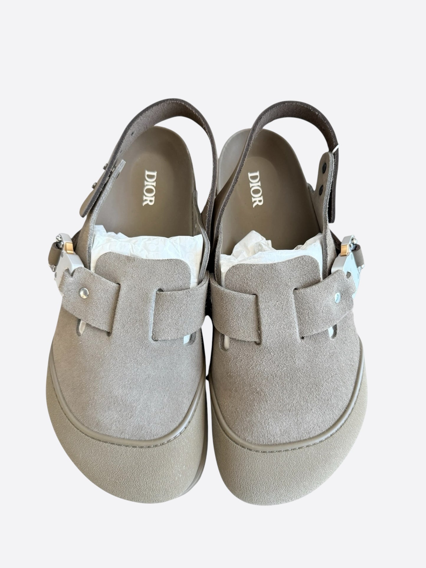Dior Grey Tokio Mule Birkenstocks