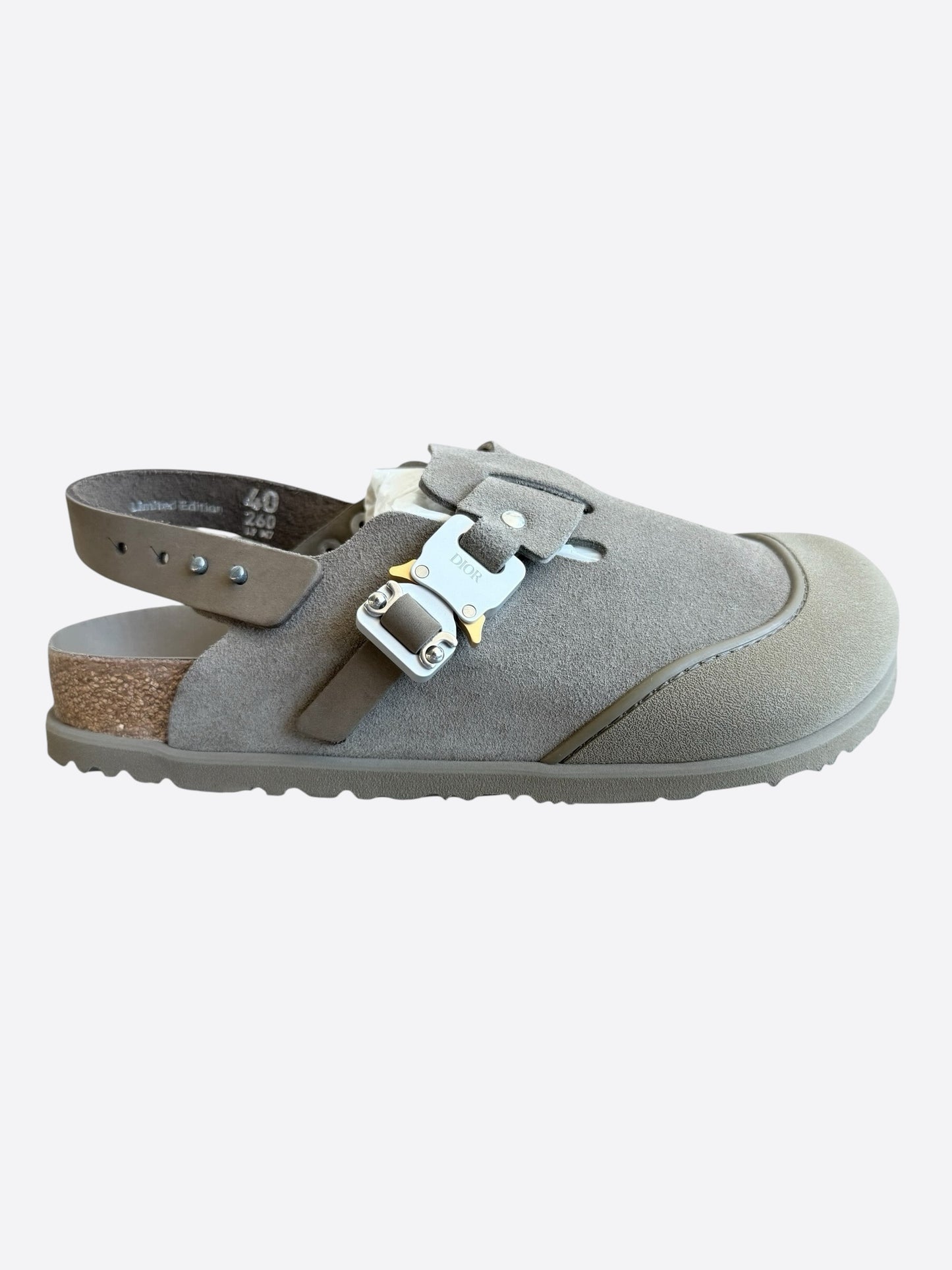 Dior Grey Tokio Mule Birkenstocks