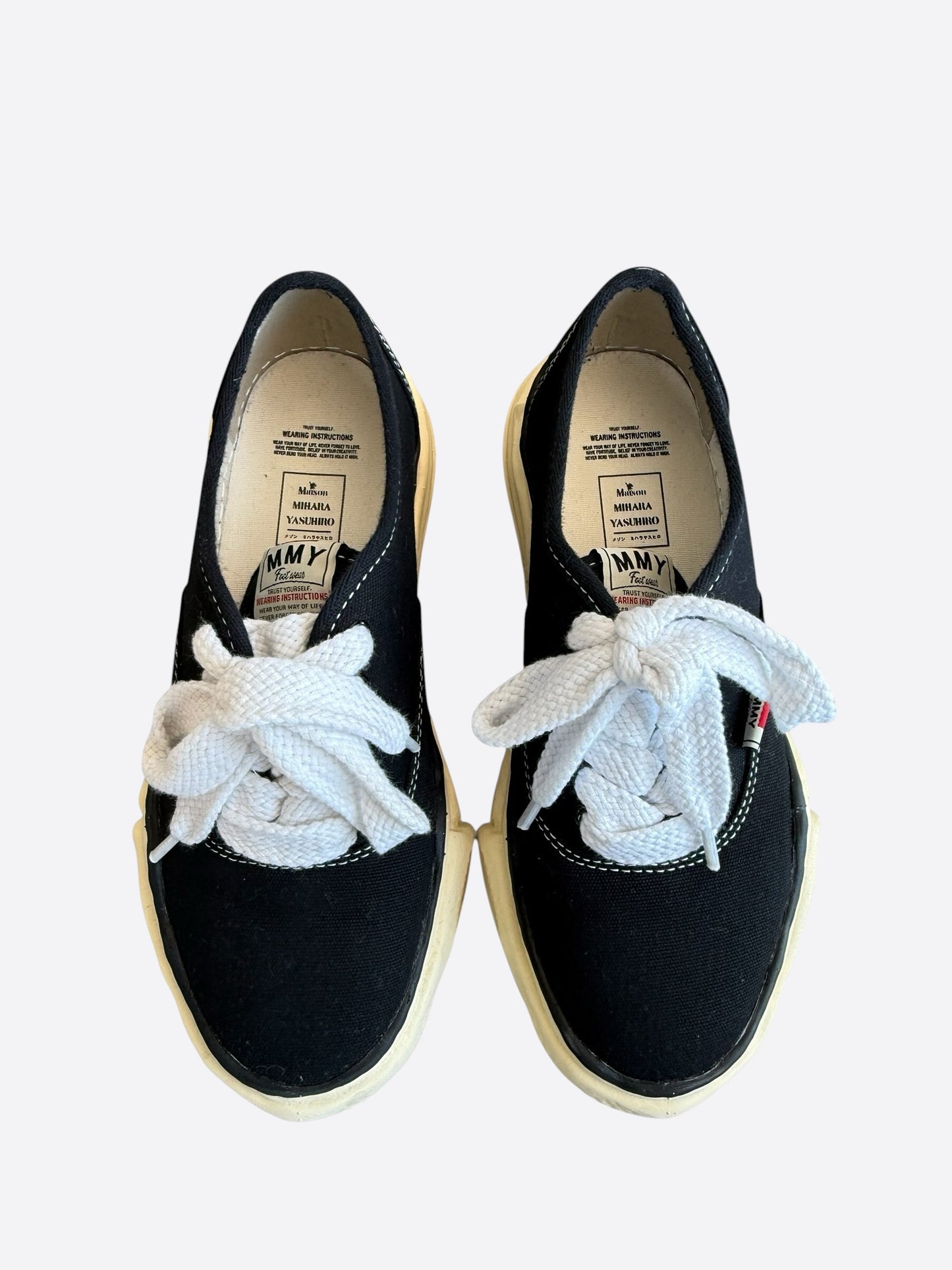Maison Mihara Black & White Yasuhiro Baker Vintage Sneakers