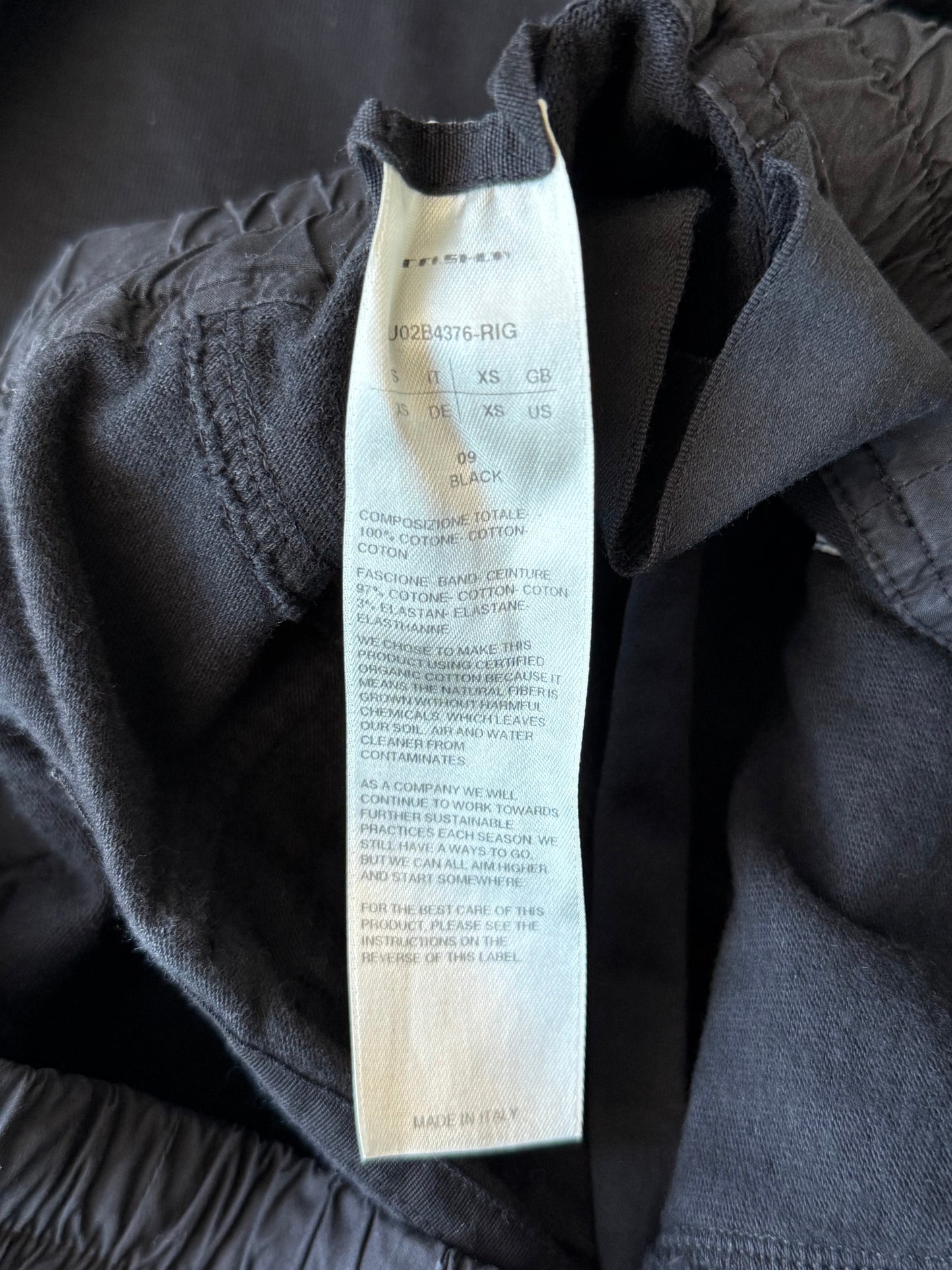 Rick Owens Black Creatch Cargo Pants