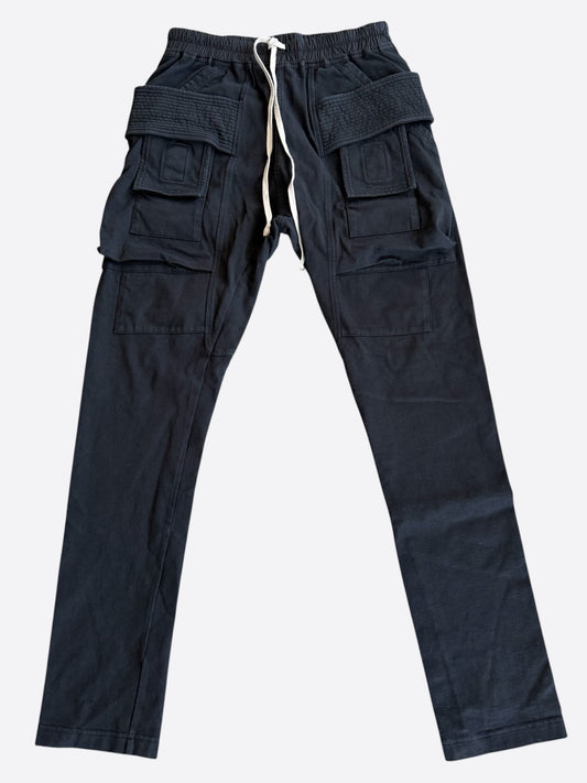 Rick Owens Black Creatch Cargo Pants