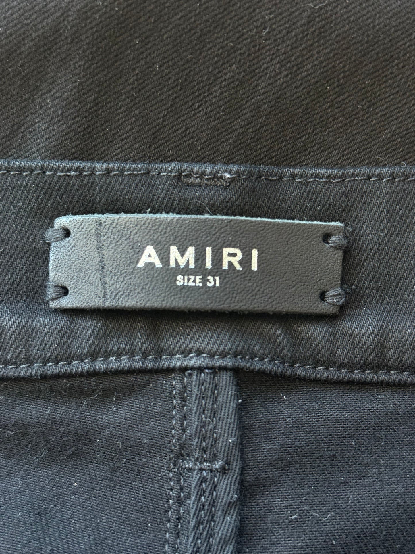 Amiri Black & Brown Patch MX1 Jeans
