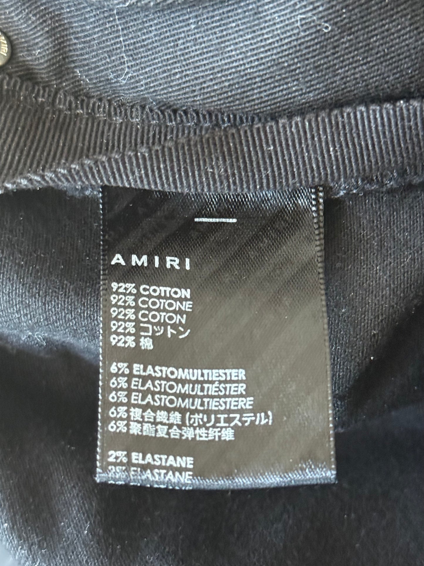 Amiri Black & Brown Patch MX1 Jeans