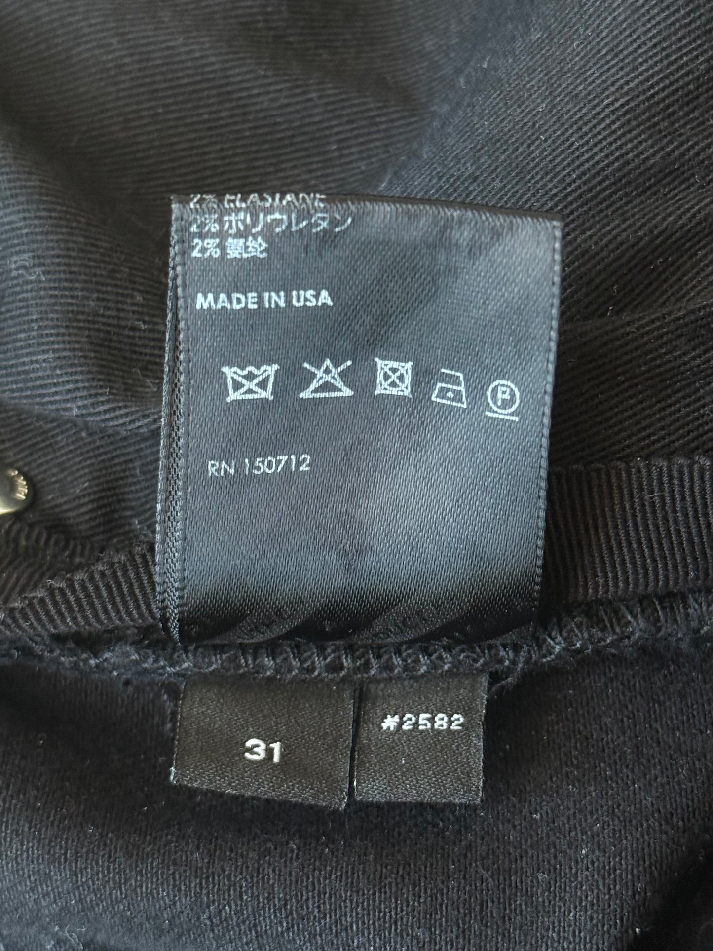 Amiri Black & Brown Patch MX1 Jeans