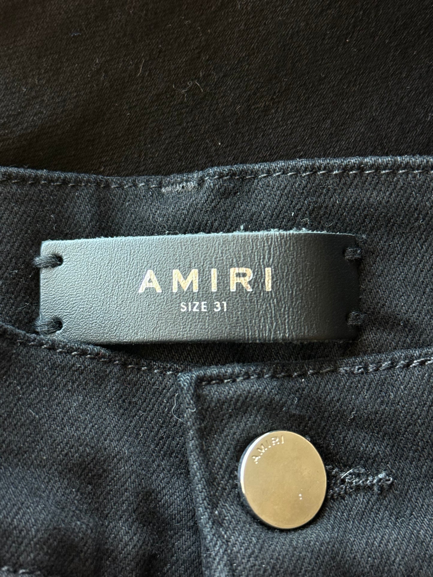 Amiri Black Patch MX1 Jeans