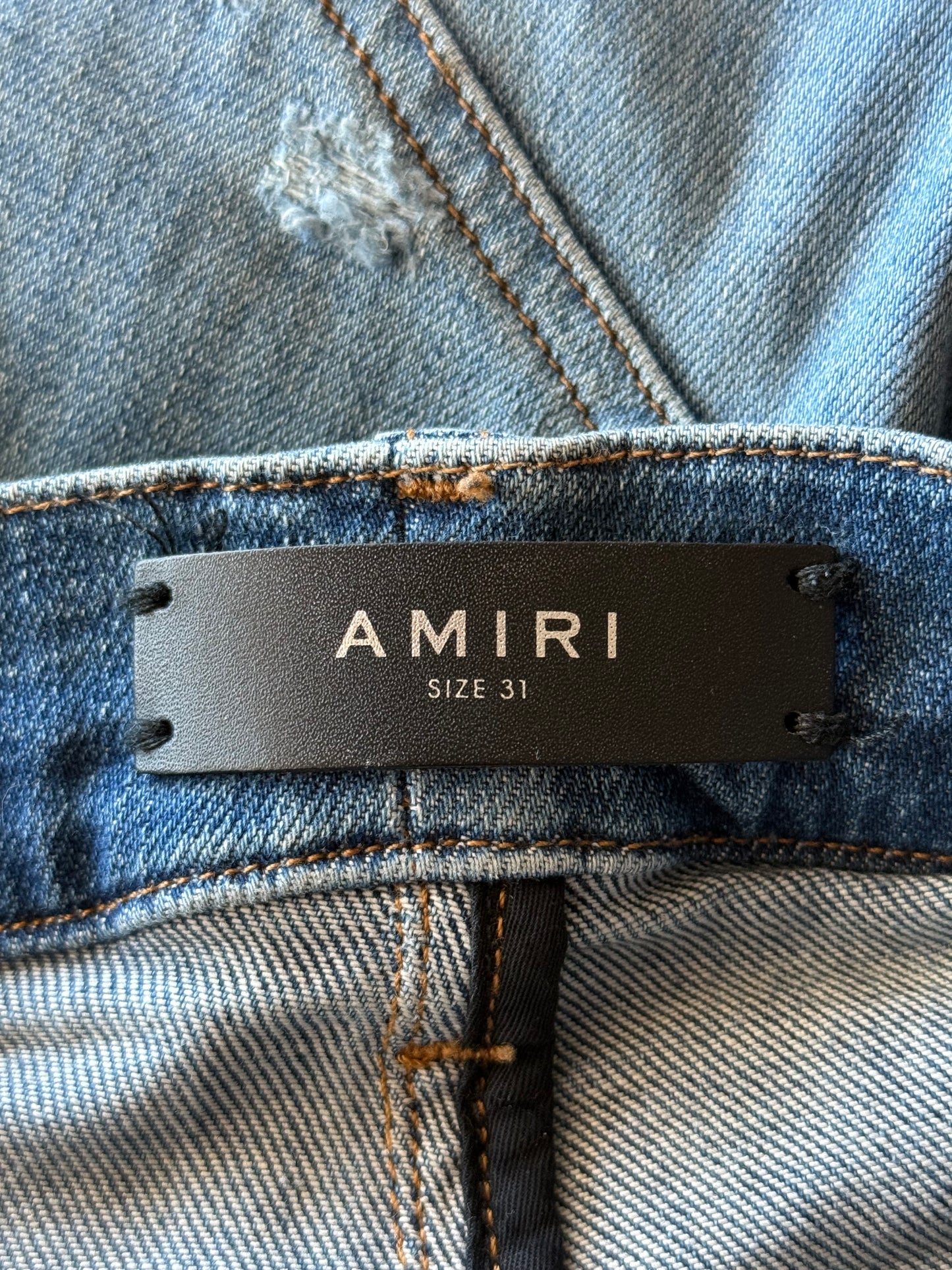 Amiri Indigo & Blue Patch MX1 Jeans