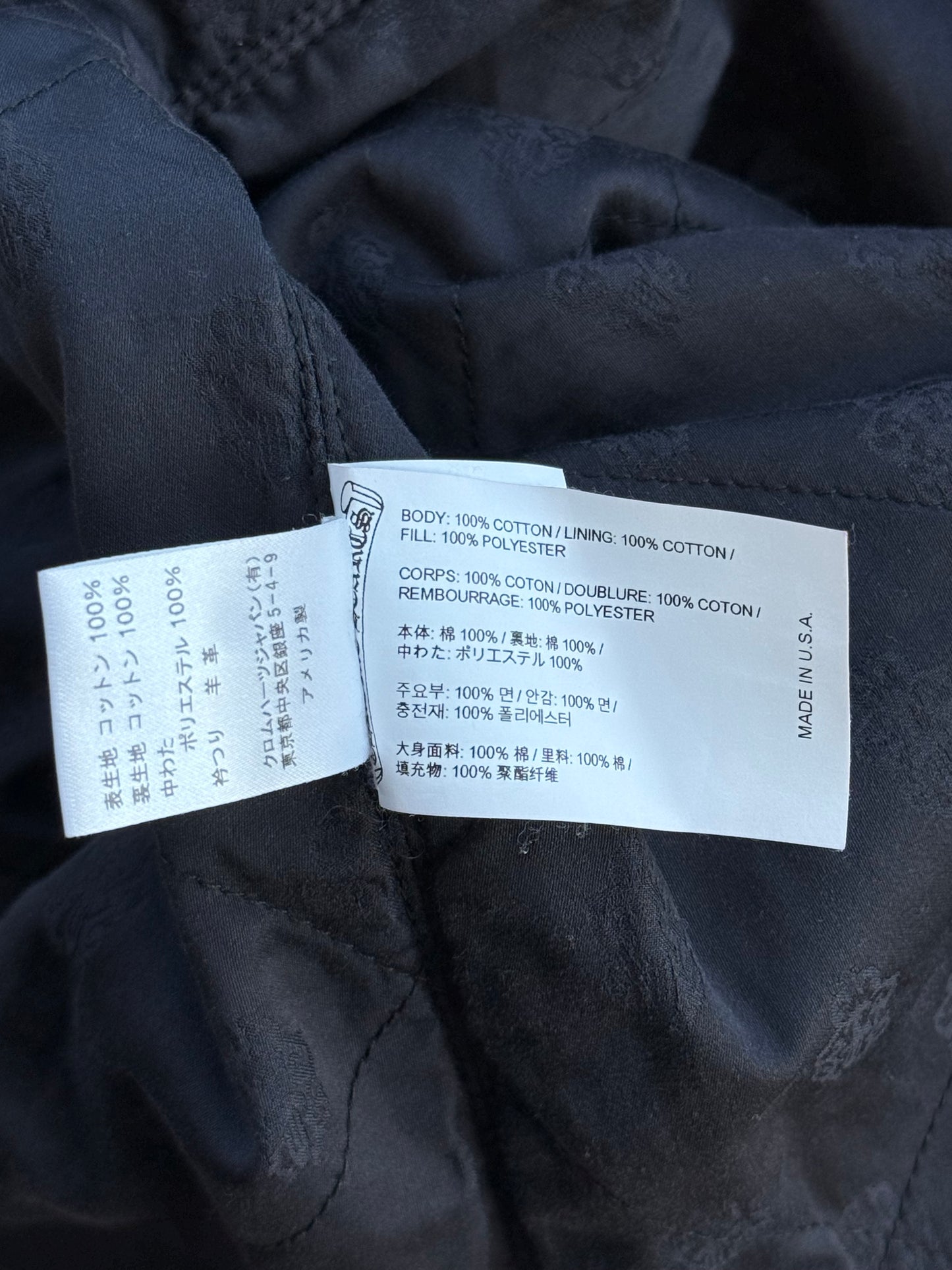 Chrome Hearts Blue & Green Floral Padded Flannel Jacket