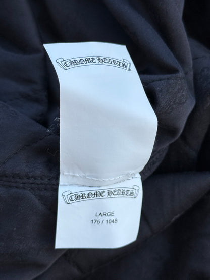 Chrome Hearts Blue & Green Floral Padded Flannel Jacket