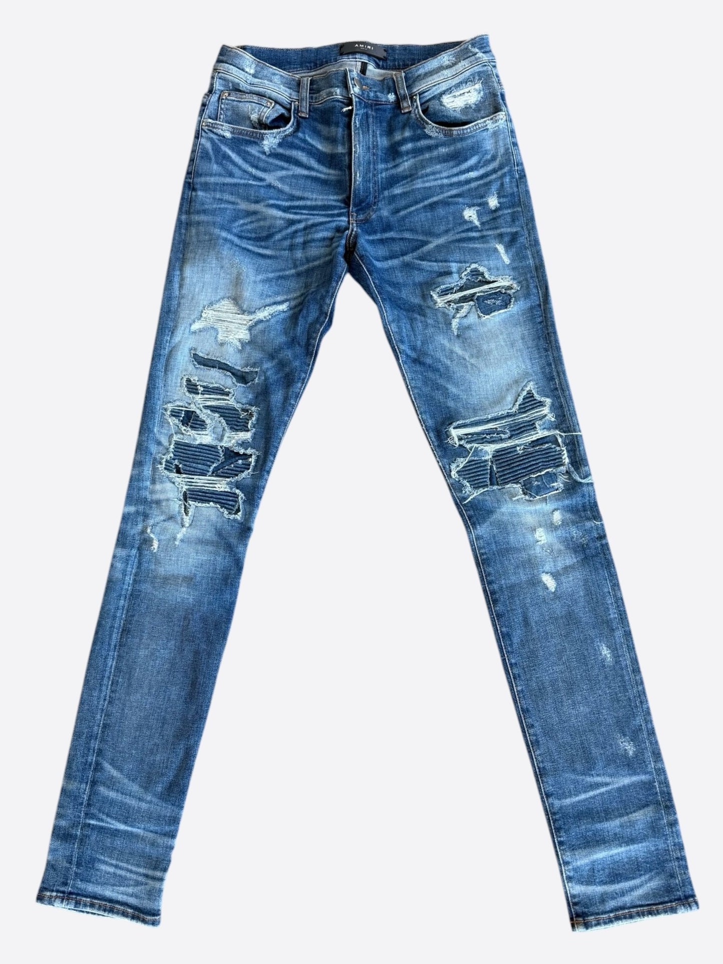 Amiri Indigo & Blue Patch MX1 Jeans