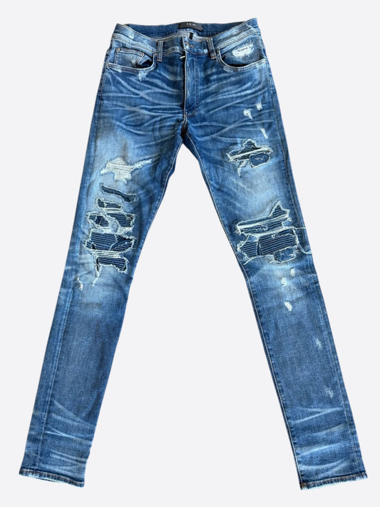Amiri Indigo & Blue Patch MX1 Jeans