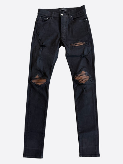 Amiri Black & Brown Patch MX1 Jeans