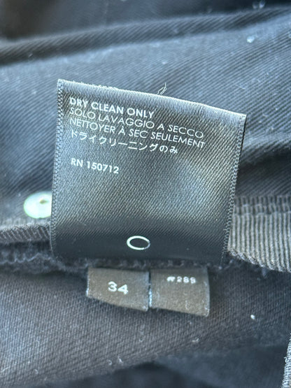 Amiri Black & Silver Music Note Patch MX1 Jeans