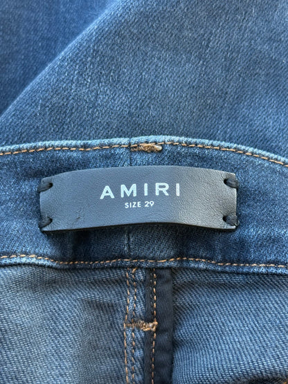 Amiri Dark Indigo & Black Patch MX1 Jeans