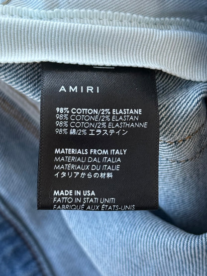 Amiri Clay Indigo Multicolor Tie-Dye Patch Thrasher Jeans