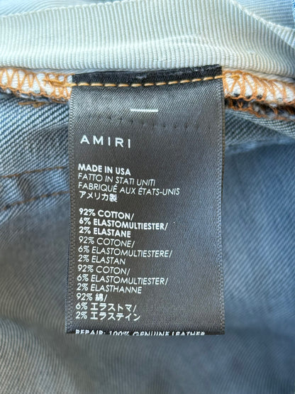 Amiri Dark Indigo & Black Patch MX1 Jeans
