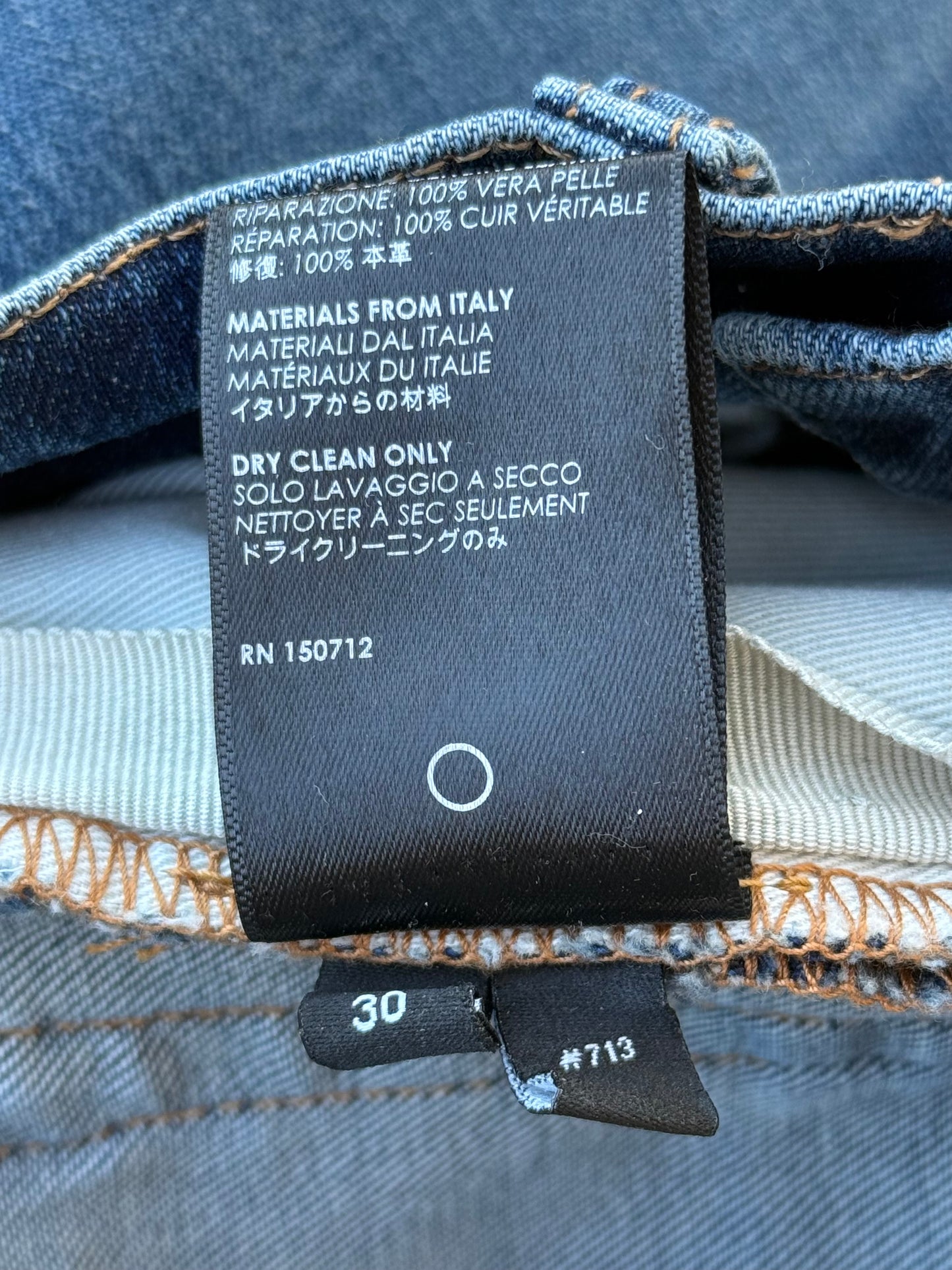 Amiri Dark Indigo & Black Patch MX1 Jeans