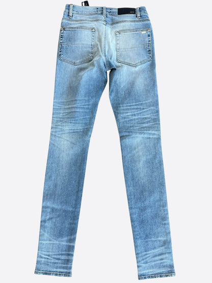 Amiri Clay Indigo Multicolor Tie-Dye Patch Thrasher Jeans