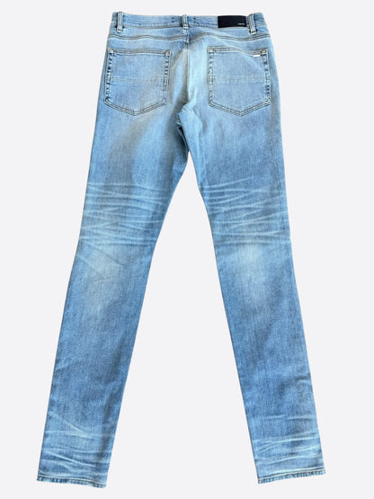 Amiri Clay Indigo Multicolor Tie-Dye Patch Thrasher Jeans