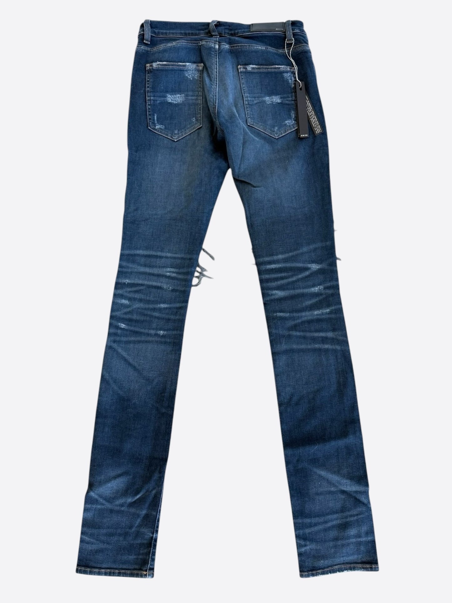 Amiri Dark Indigo & Black Patch MX1 Jeans