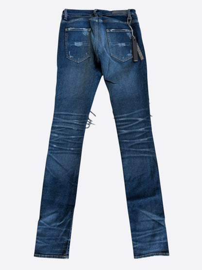 Amiri Dark Indigo & Black Patch MX1 Jeans