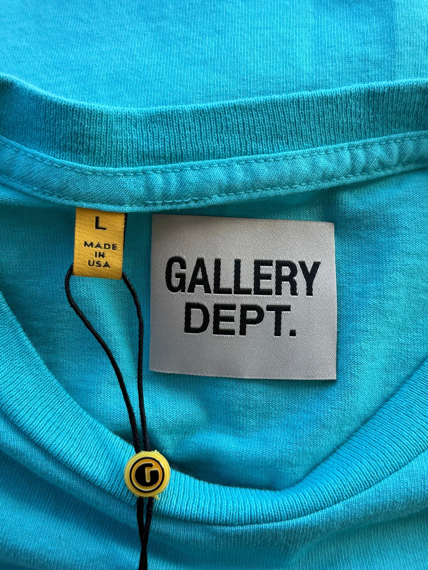 Gallery Dept Teal & White Souvenir Logo Longsleeve T-Shirt