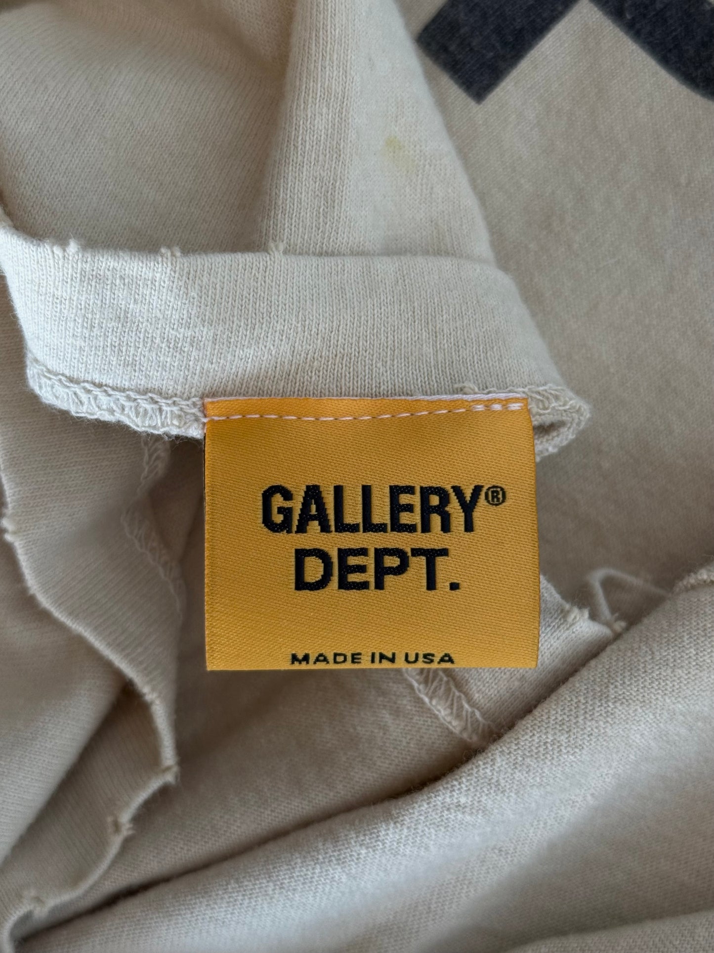Gallery Dept Archival White Work In Progress Graphic T-Shirt