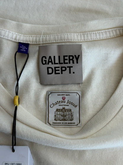 Gallery Dept Archival White Chateau Josue Script T-Shirt