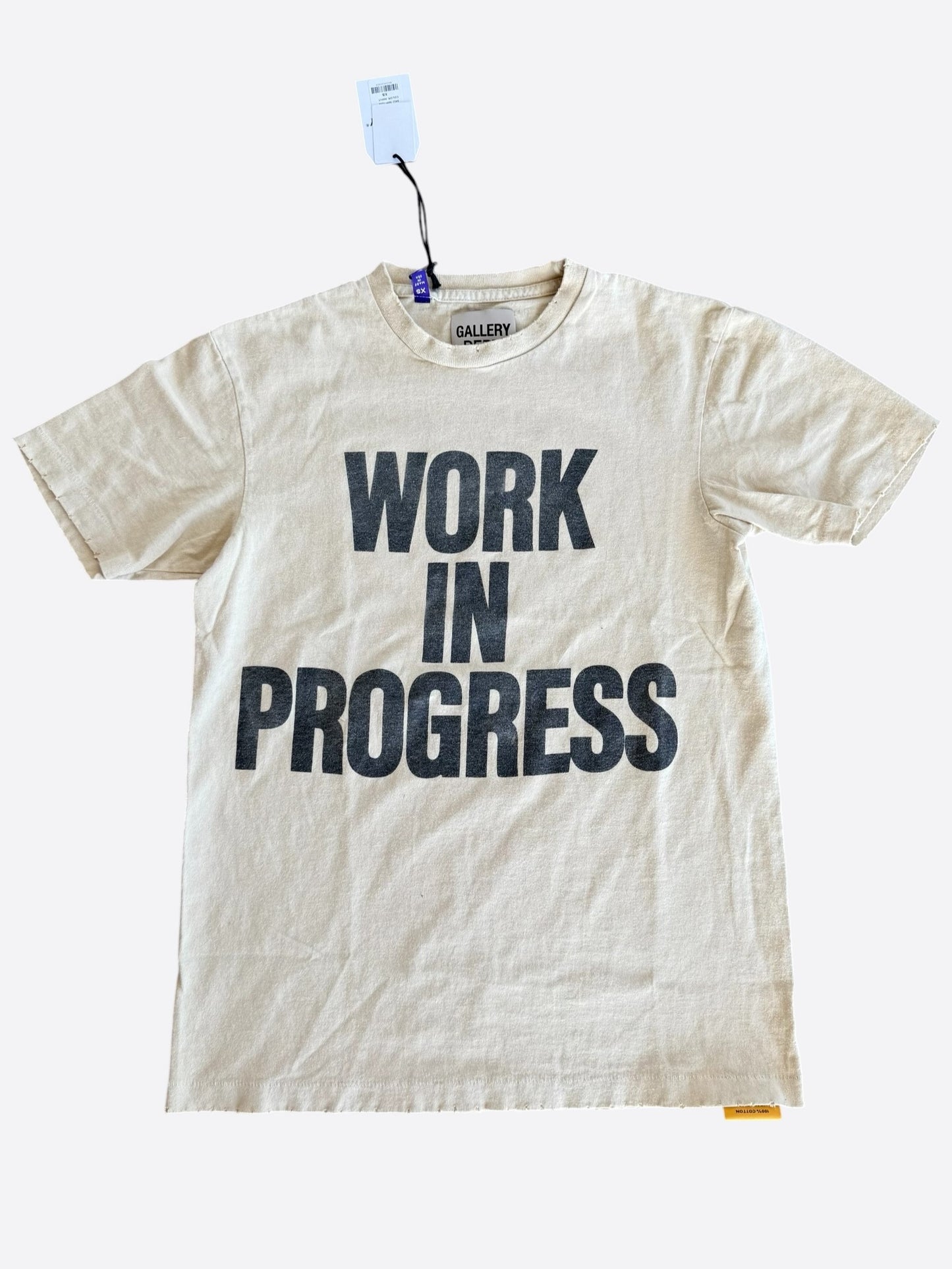 Gallery Dept Archival White Work In Progress Graphic T-Shirt