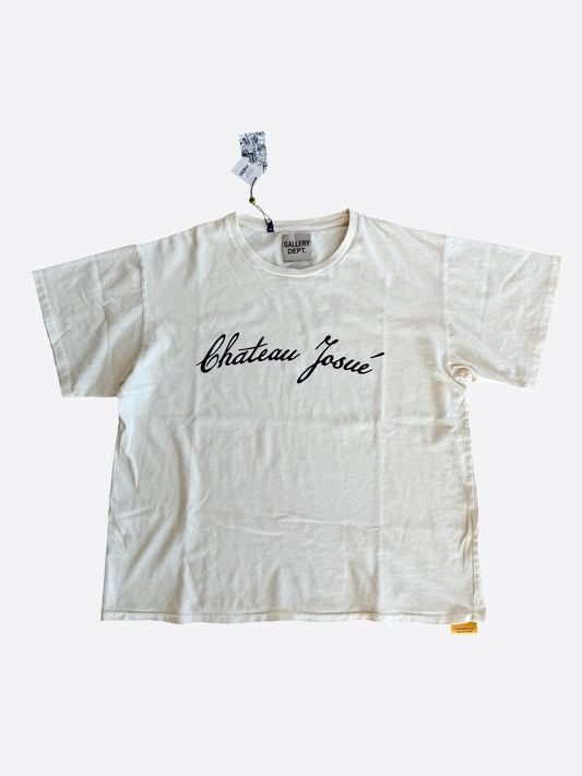 Gallery Dept Archival White Chateau Josue Script T-Shirt