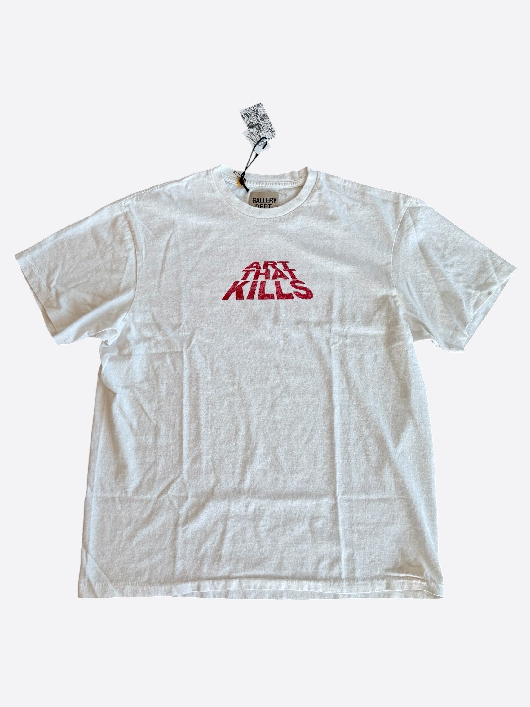 Gallery Dept White & Red Art That Kills Logo T-Shirt – Savonches