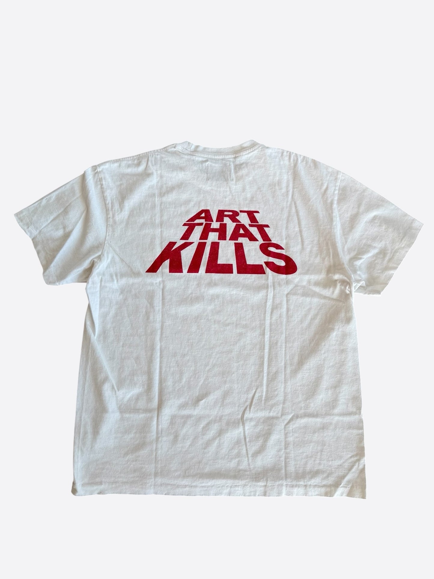 Gallery Dept White & Red Art That Kills Logo T-Shirt