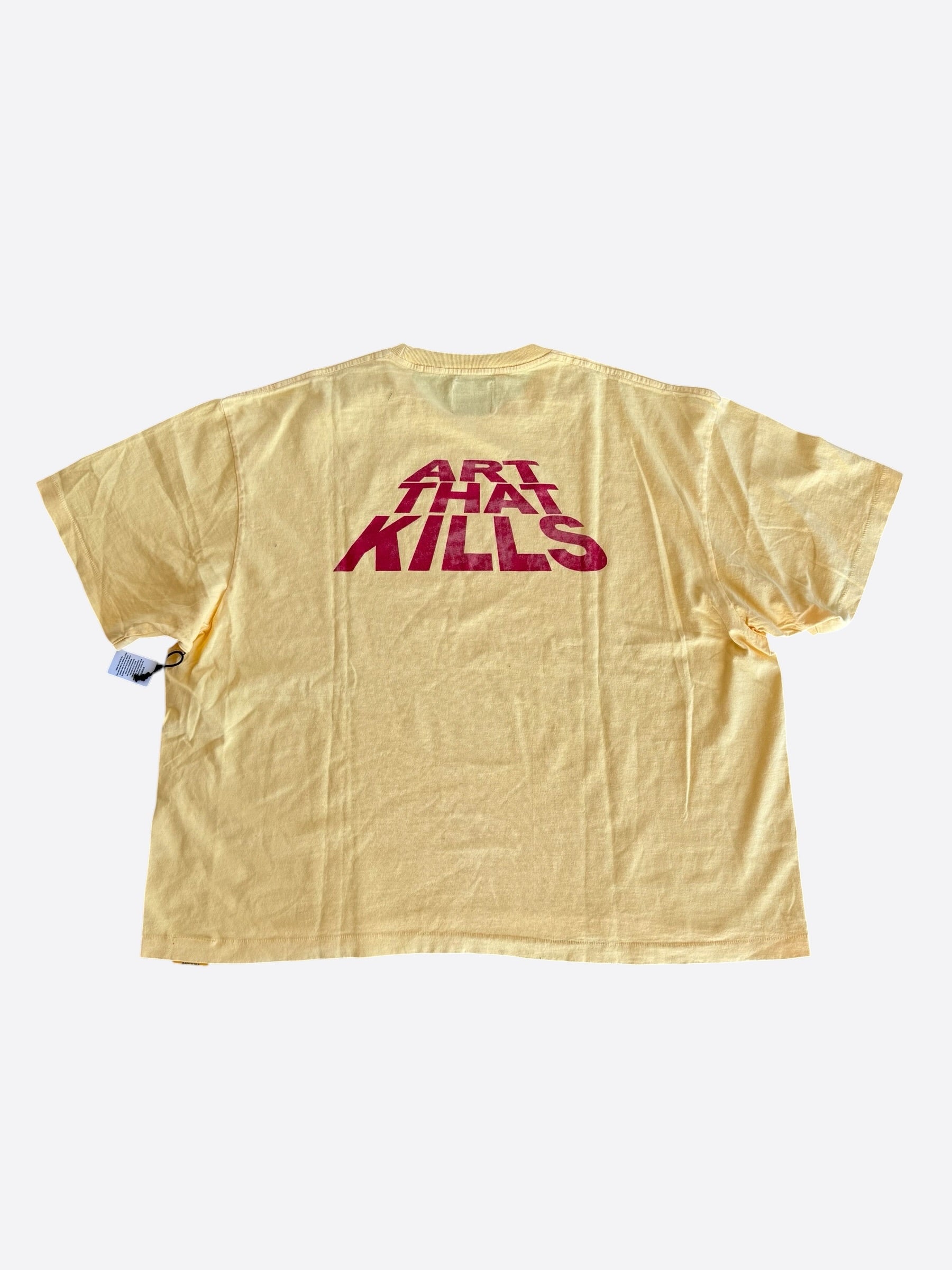GALLERY DEPT ART THAT KILLS TEE - イエロー L Gallery Dept Yellow & Red Art That Kills Logo T-Shirt – Savonches