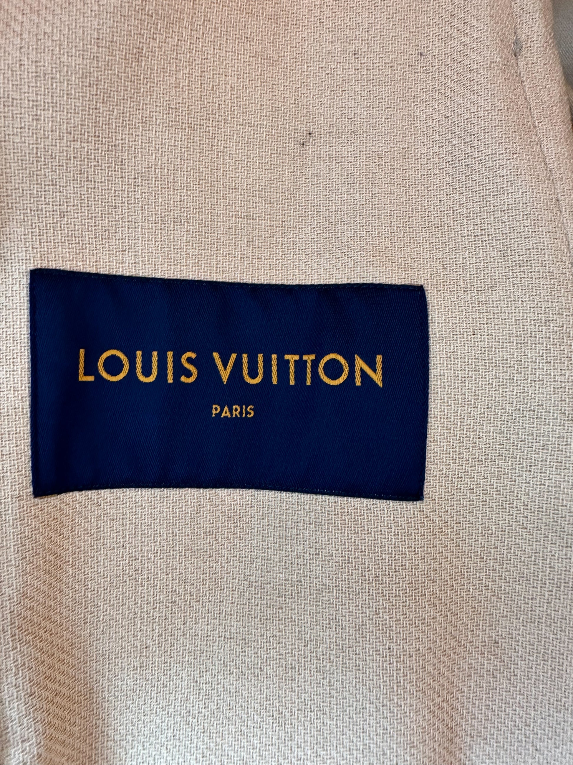 Pre-owned Louis Vuitton Leather Biker Jacket In Orange