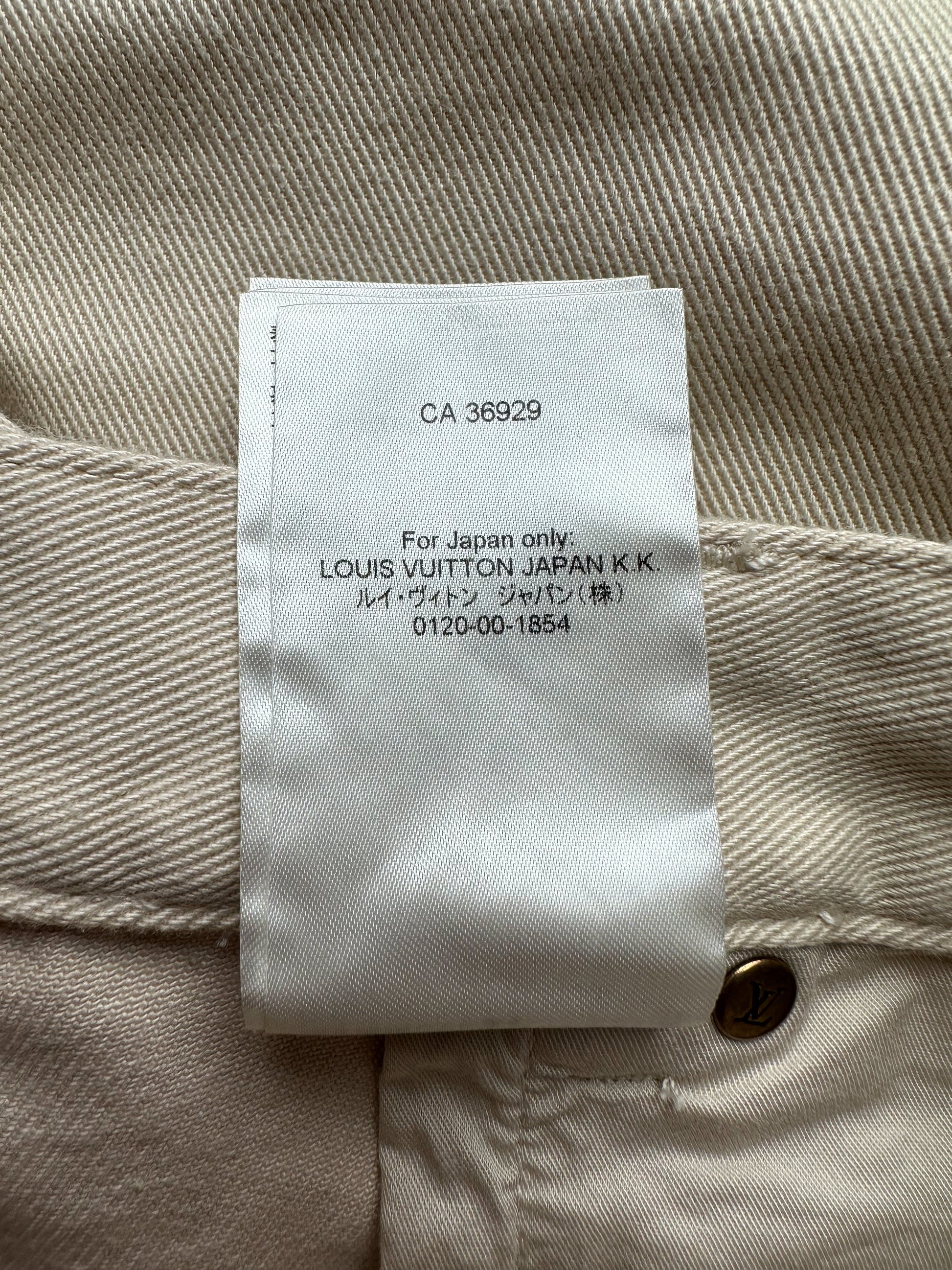 Louis Vuitton Regular Denim Pants BLACK. Size 34