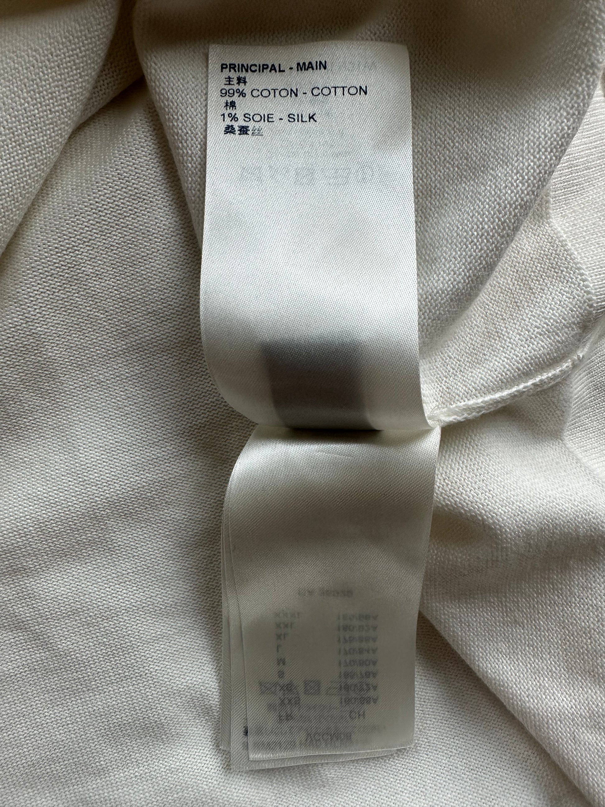 Louis Vuitton White Maison Intarsia T-Shirt