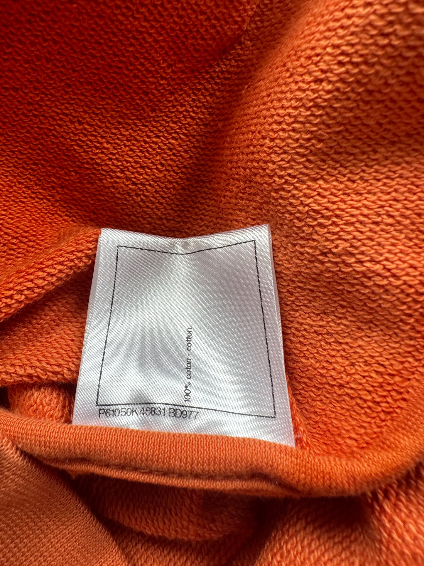 Chanel Pharrell Orange Embroidered Graphics Hoodie