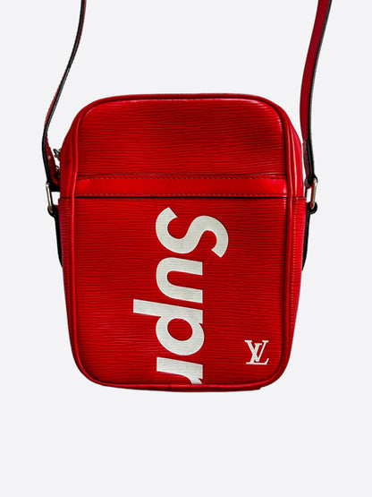 Louis Vuitton Supreme Red & White EPI Danube PM