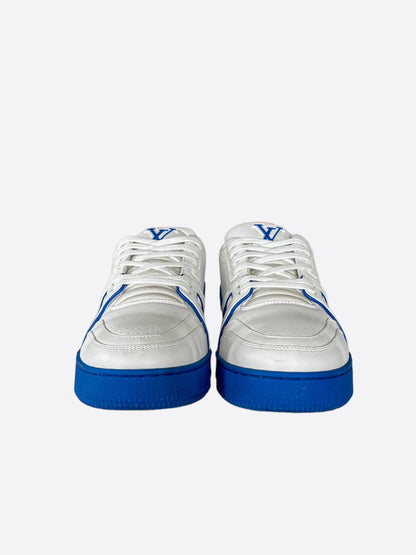 Louis Vuitton White & Blue Trainers