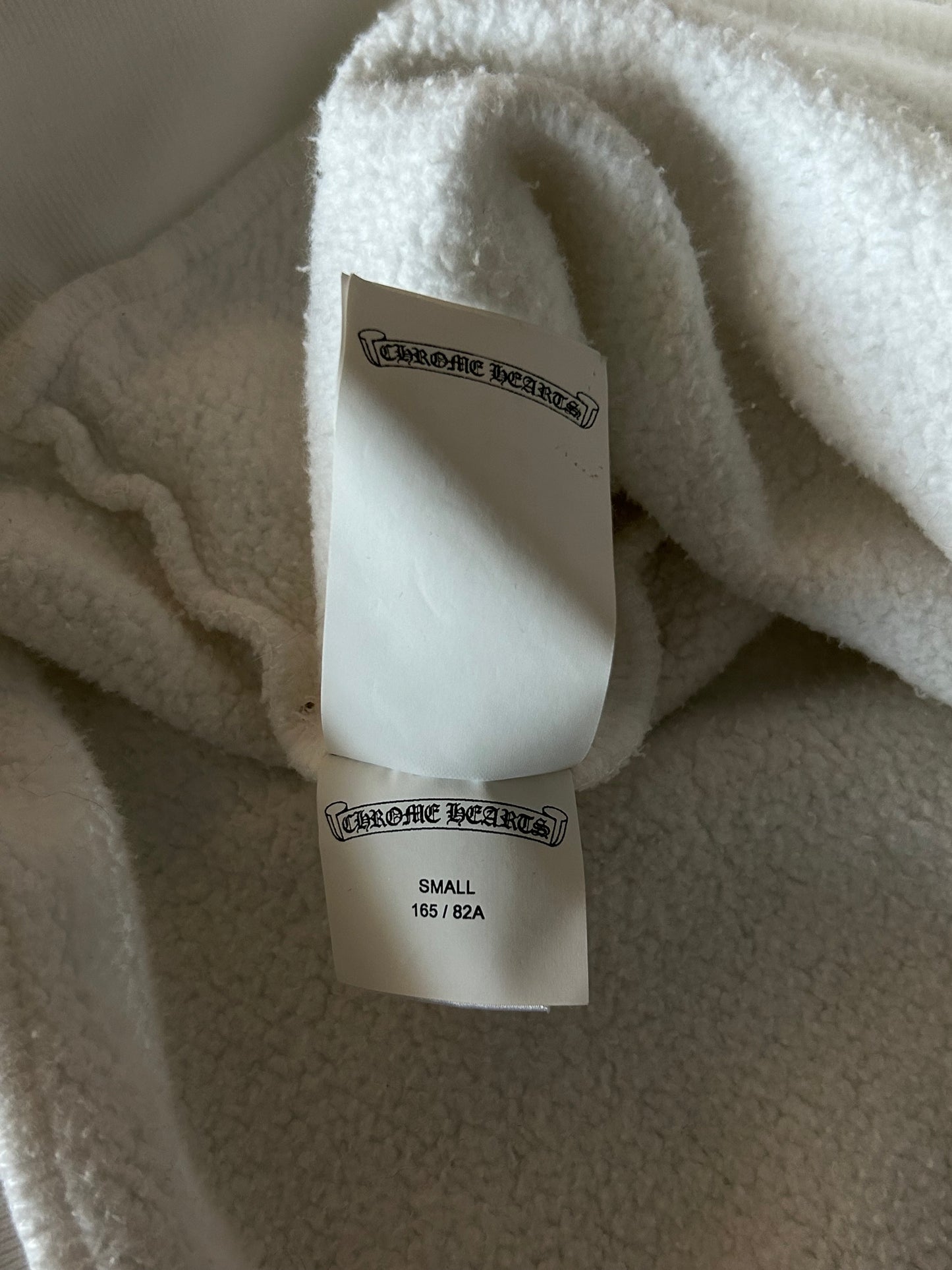Chrome Hearts White Cross Patch Quarter-Zip Sweater