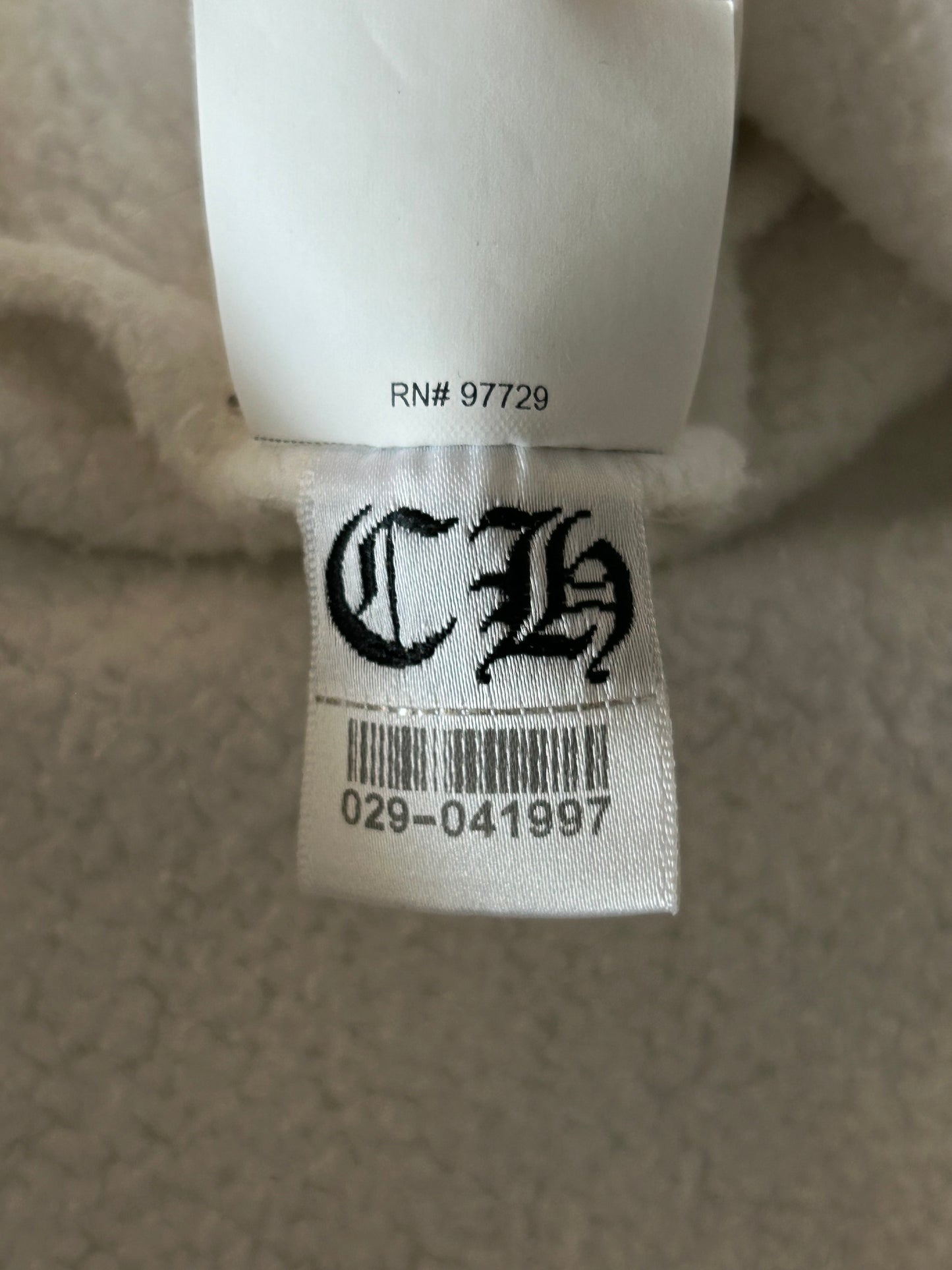 Chrome Hearts White Cross Patch Quarter-Zip Sweater