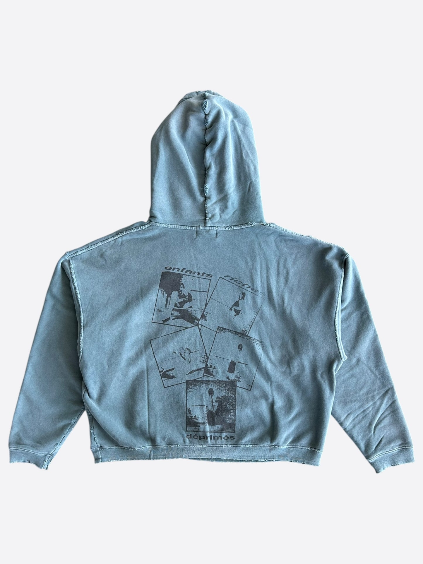 Enfants Riches Deprimes Blue School Days Distressed Hoodie