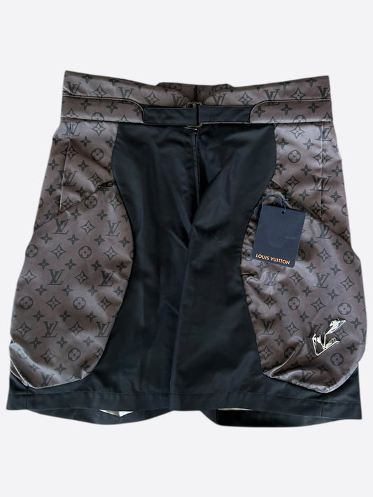 Louis Vuitton Grey 2054 Monogram Padded Shorts