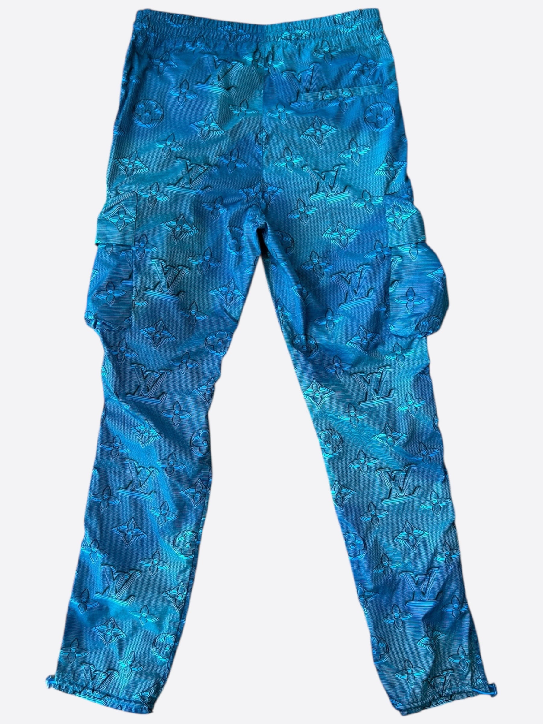 Louis Vuitton Blue 2054 Monogram Cargo Pants – Savonches