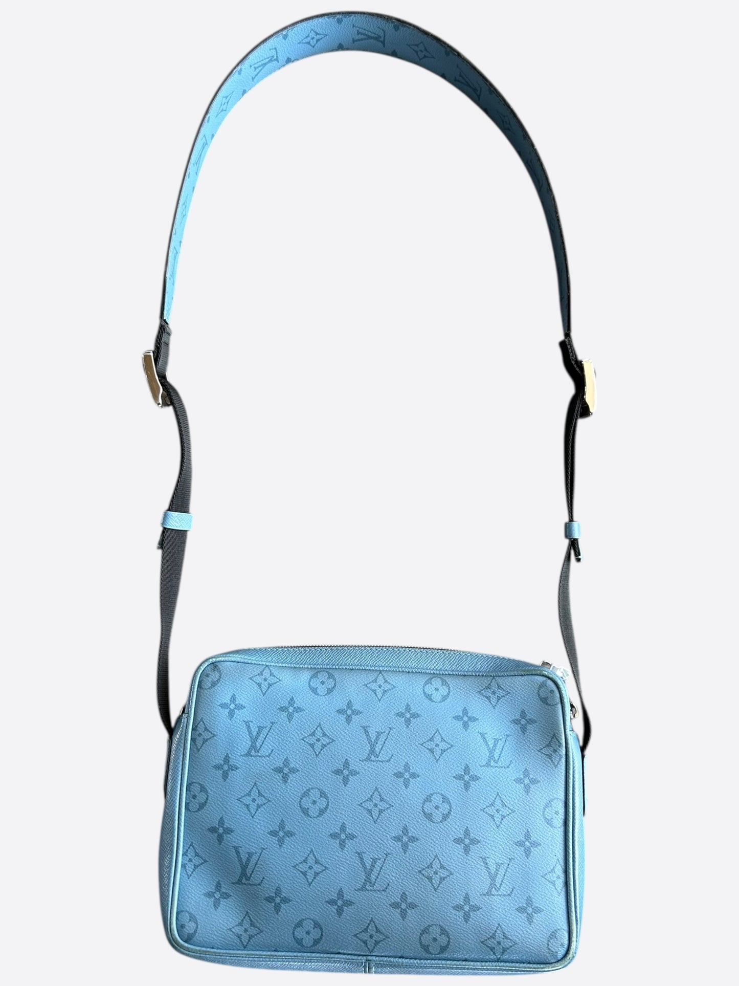 Louis Vuitton Blue Taigarama Monogram Outdoor Messenger Bag
