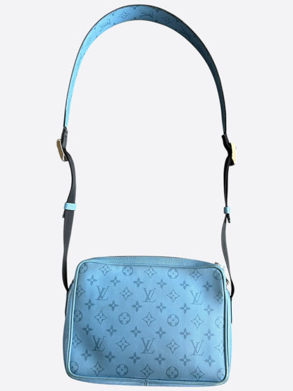 Louis Vuitton Blue Taigarama Monogram Outdoor Messenger Bag