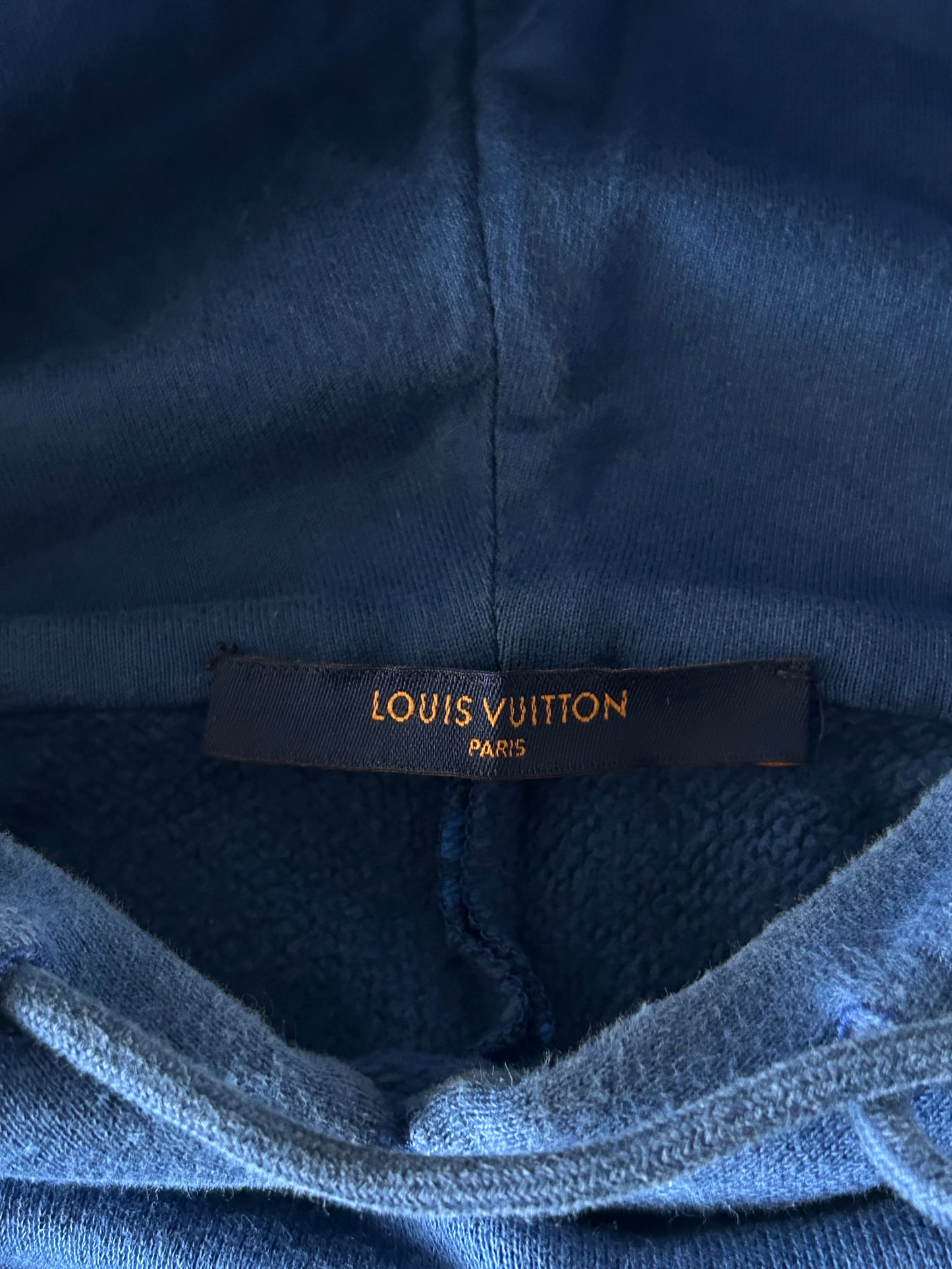 Louis Vuitton Blue Circle Cut Monogram Hoodie