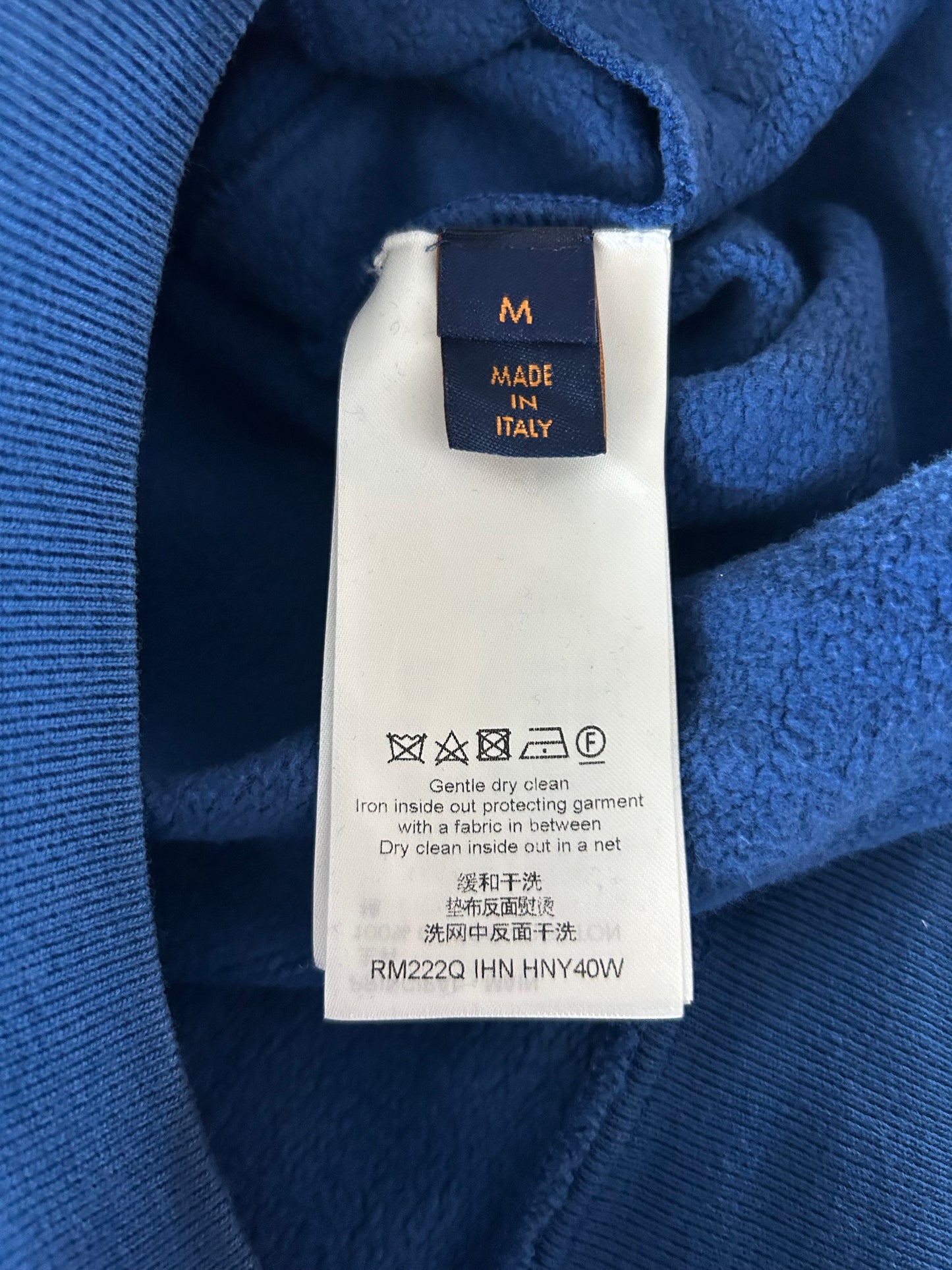 Louis Vuitton Blue Circle Cut Monogram Hoodie