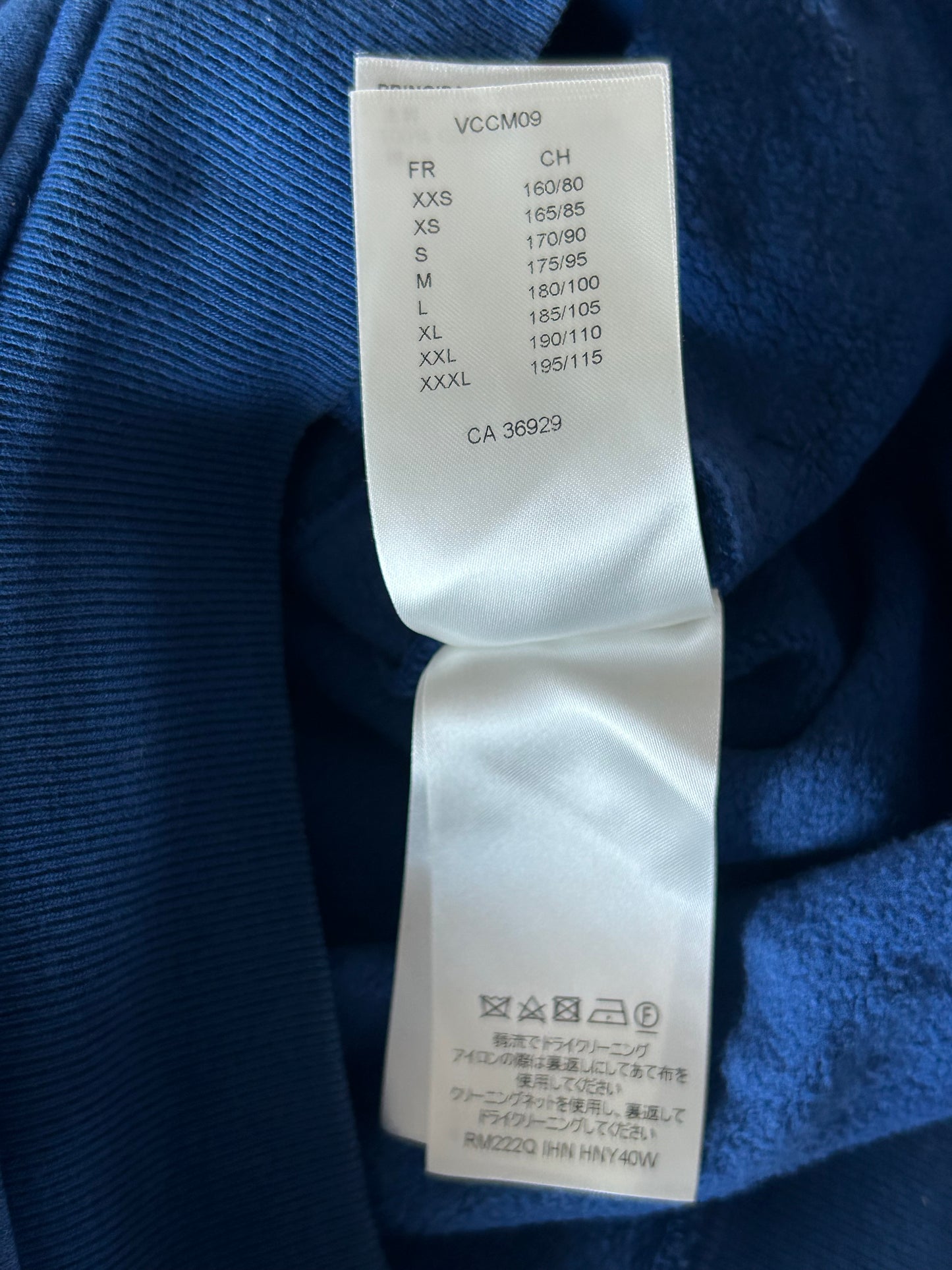 Louis Vuitton Blue Circle Cut Monogram Hoodie