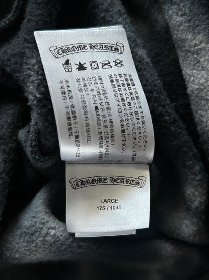 Chrome Hearts Black & White Tie-Dye Horseshoe Logo Hoodie