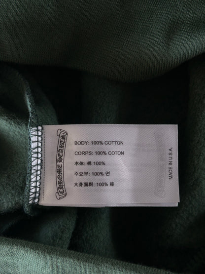 Chrome Hearts Green & Yellow T-Bar Logo Hoodie